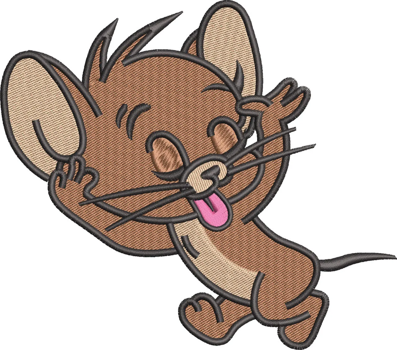 Alternative view of  Jerry Laughing Embroidery Patch Style 