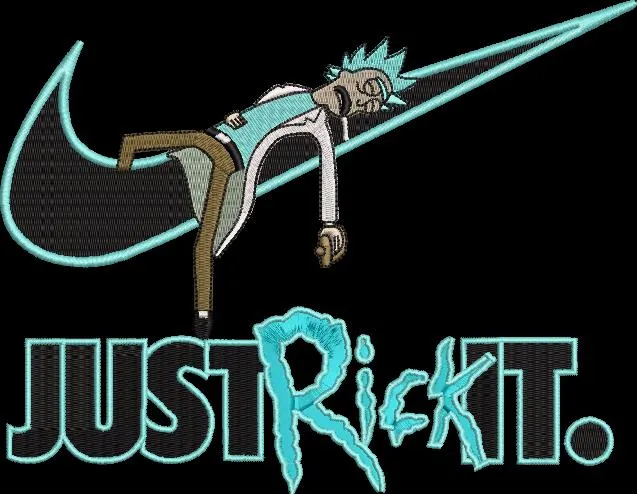 Alternative view of  Rick Sanchez on Nike Swoosh Just Rick It Parody 