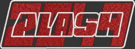  ALASH Bold Stylized Text Patch  embroidery pattern preview