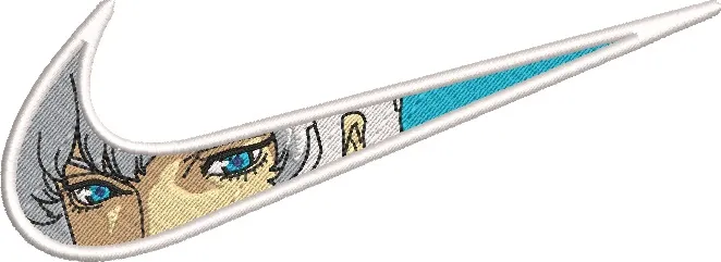  Anime Style Character Inside Nike Logo Swoosh  embroidery pattern preview