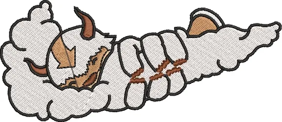  Appa Flying Cloud Embroidery  embroidery pattern preview