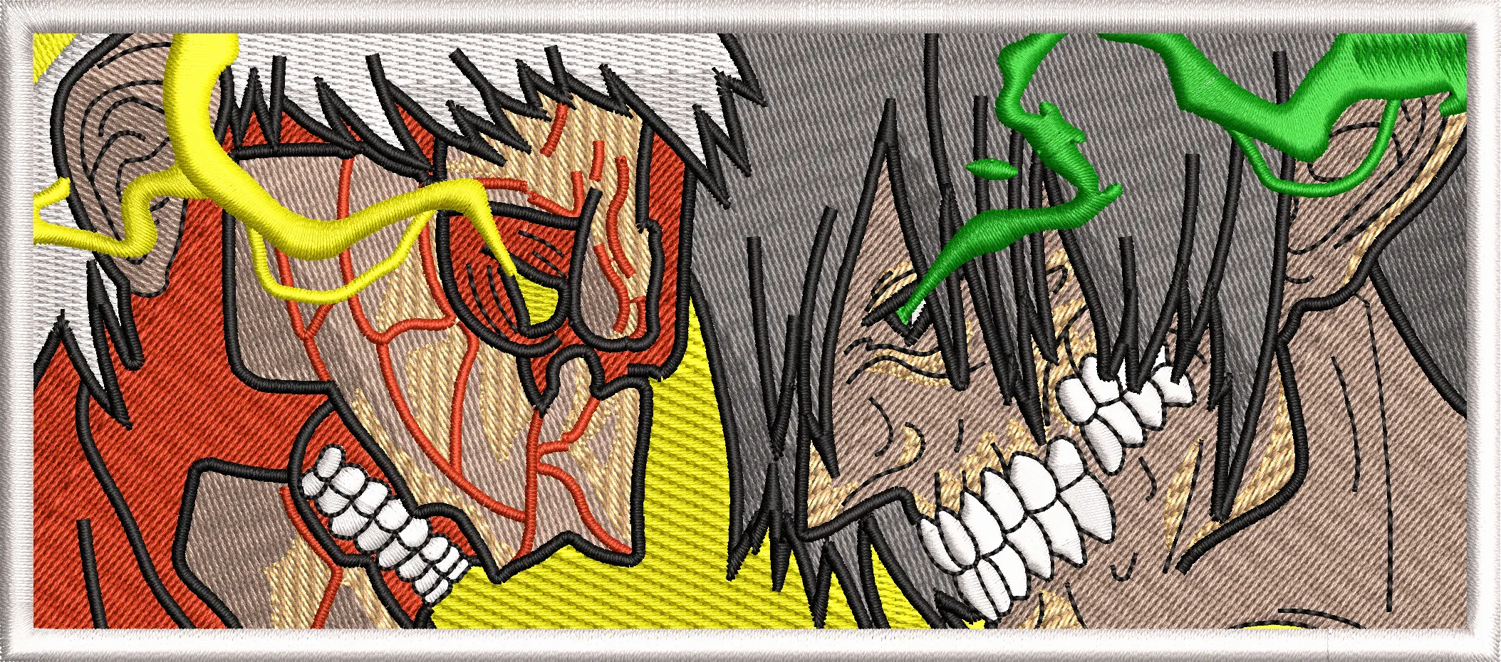  Attack on Titan Titan Battle Embroidery  embroidery pattern preview
