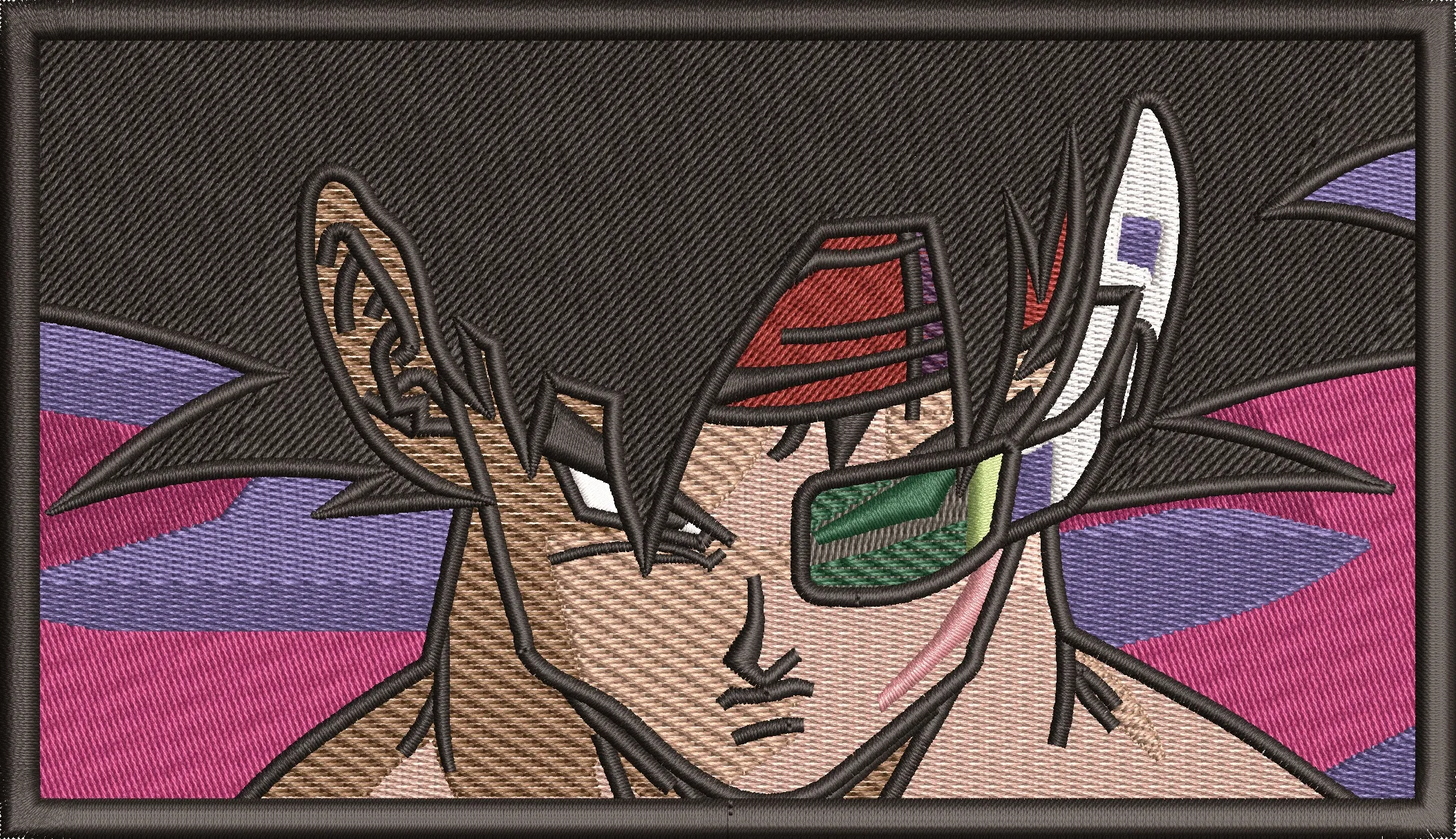  Bardock Embroidered Portrait  embroidery pattern preview