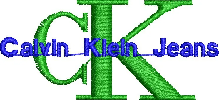  Calvin Klein Jeans Embroidered Monogram  embroidery pattern preview