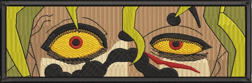  Daki Eyes Closeup Patch Style  embroidery pattern preview