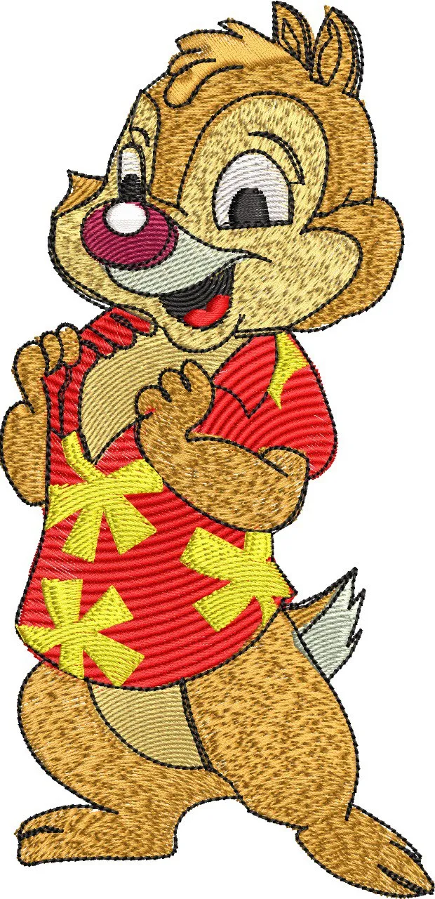  Dale Embroidered in Hawaiian Shirt  embroidery pattern preview
