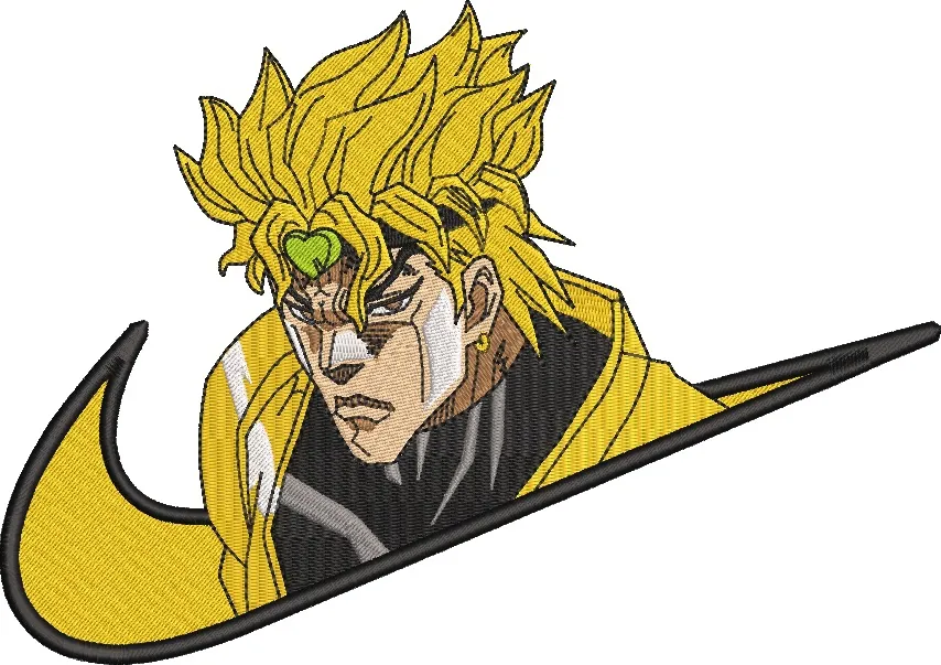  Dio Brando with Nike Swoosh  embroidery pattern preview