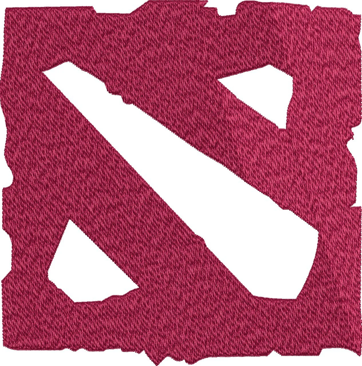  Dota 2 Logo Embroidery Patch  embroidery pattern preview