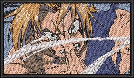  Edward Elric Alchemy Attack Patch  embroidery pattern preview