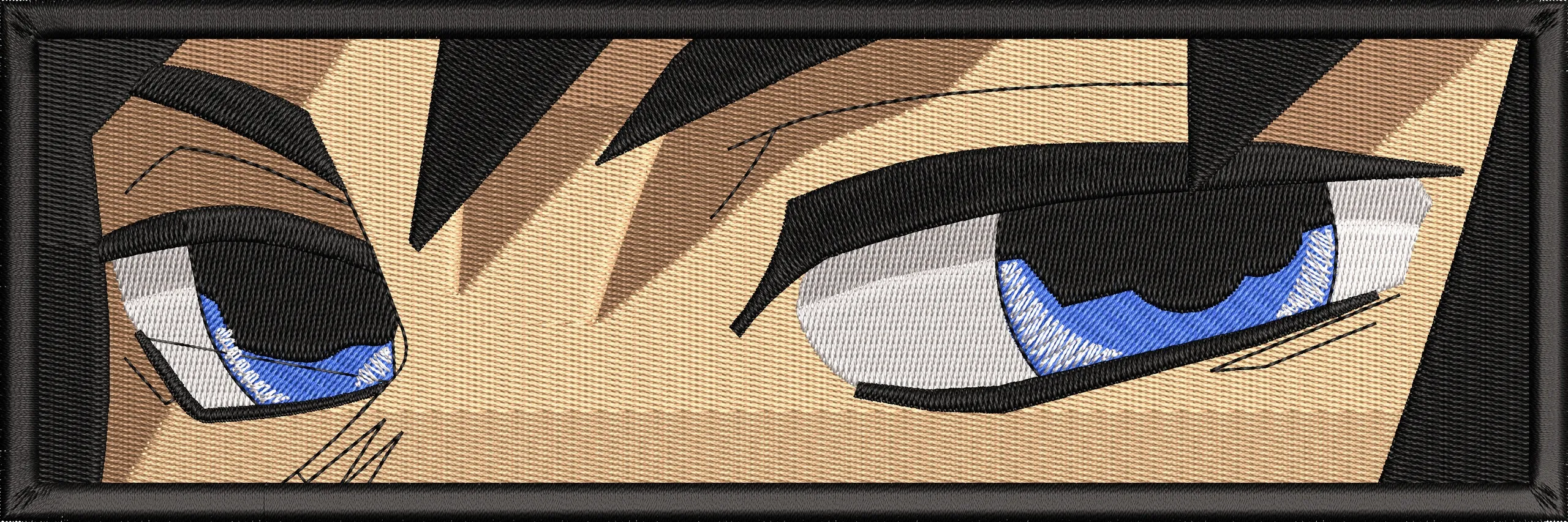  Embroidered Anime Eyes Blue Glare  embroidery pattern preview