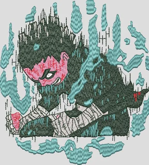  Gaara Chakra Mode Embroidery  embroidery pattern preview
