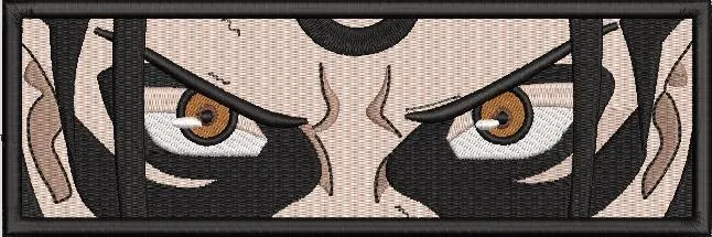  Gaara Eyes Close Up Rectangular Patch  embroidery pattern preview