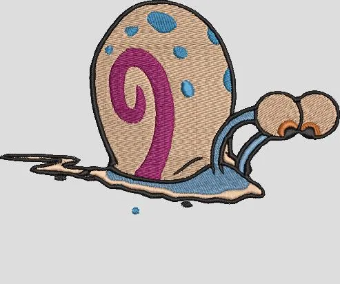  Gary the Snail Embroidery Style  embroidery pattern preview
