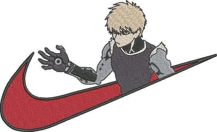  Genos with Nike Logo  embroidery pattern preview