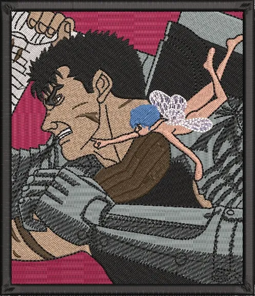  Guts and Puck Embroidered Patch Style  embroidery pattern preview