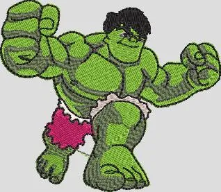  Hulk Action Pose Embroidery  embroidery pattern preview