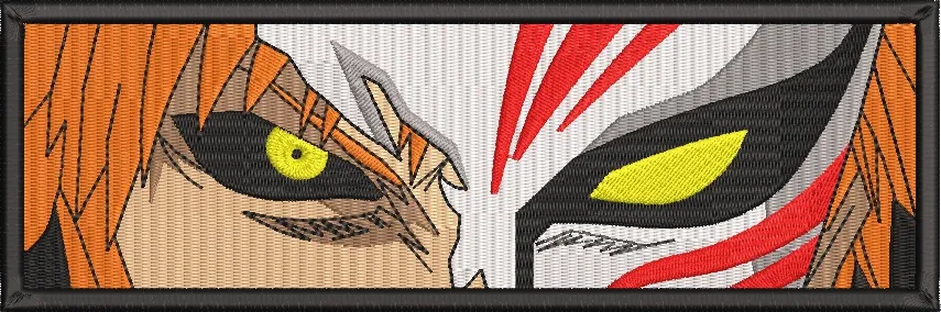  Ichigo Hollow Mask Split Face  embroidery pattern preview
