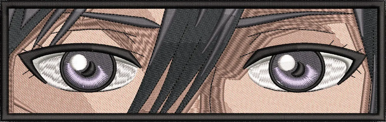  Intense Anime Eyes Close Up Embroidery Patch  embroidery pattern preview