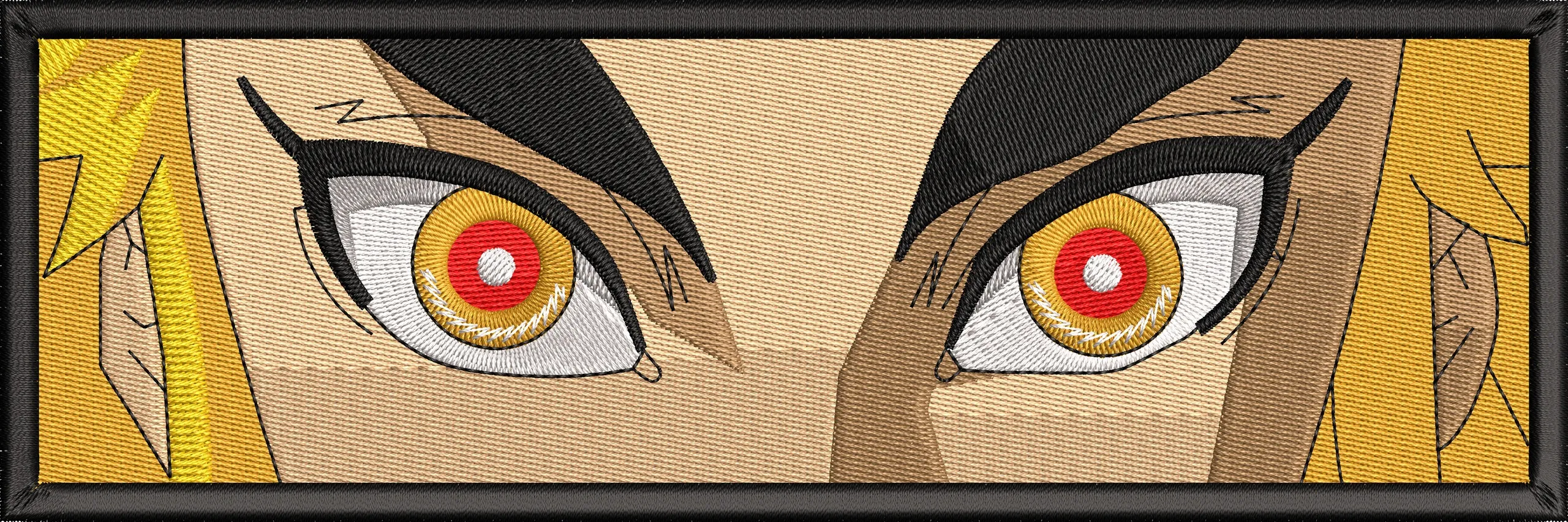  Intense Golden-Eyed Anime Gaze  embroidery pattern preview