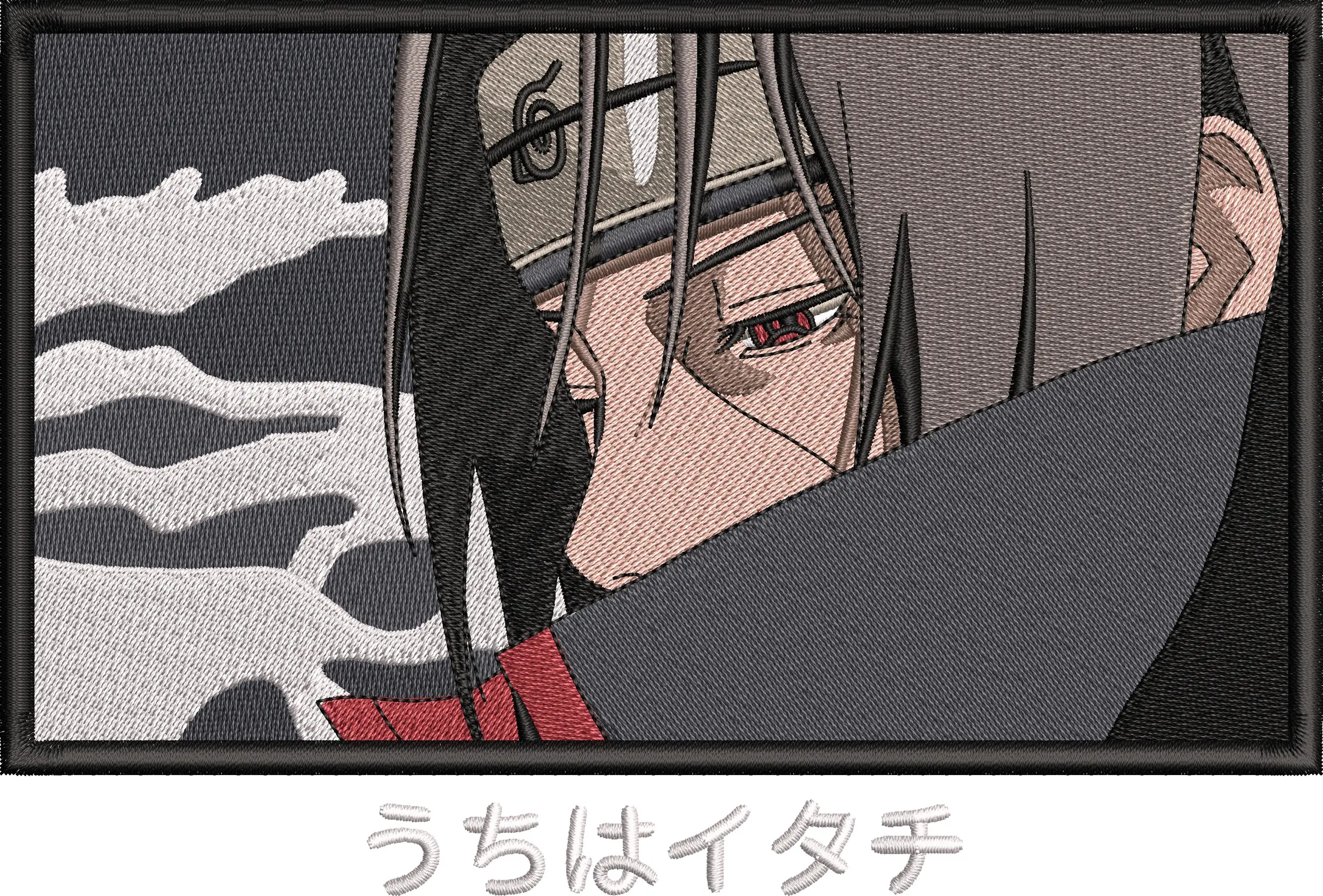  Itachi Uchiha Embroidered Patch Style  embroidery pattern preview