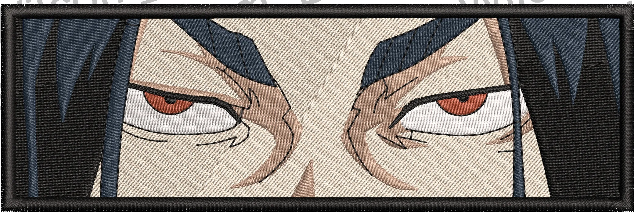  Itachi Uchiha Intense Eyes Embroidery Patch  embroidery pattern preview