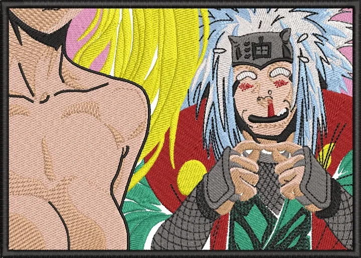  Jiraiya Embroidered with Female Silhouette  embroidery pattern preview