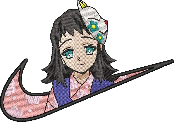  Kanao Tsuyuri in Nike Logo Embroidery Style  embroidery pattern preview