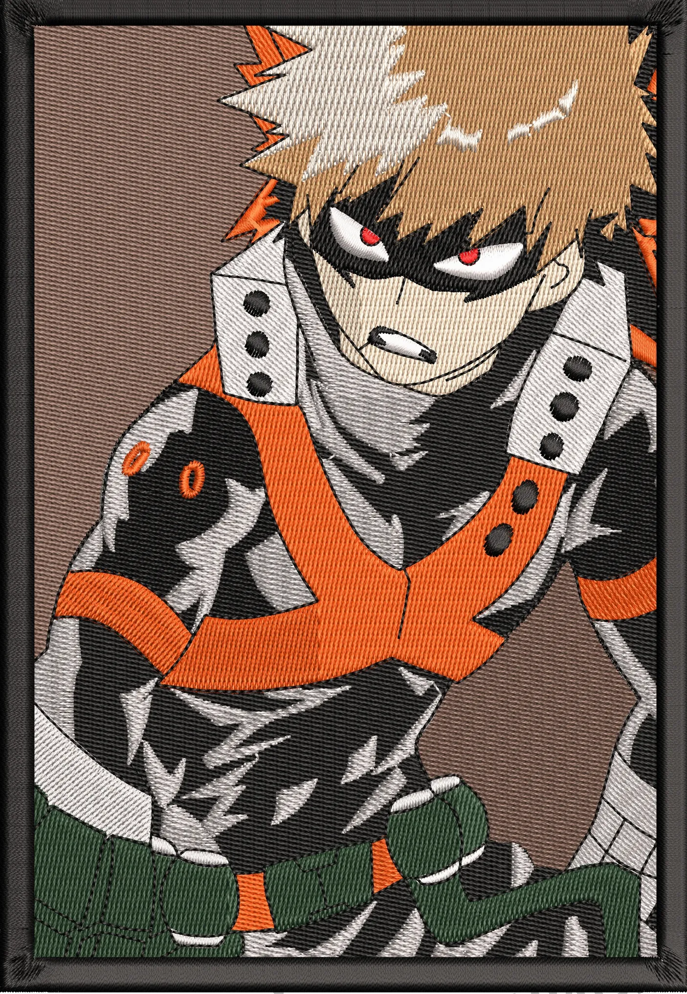 Katsuki Bakugo Embroidered Patch Style  embroidery pattern preview