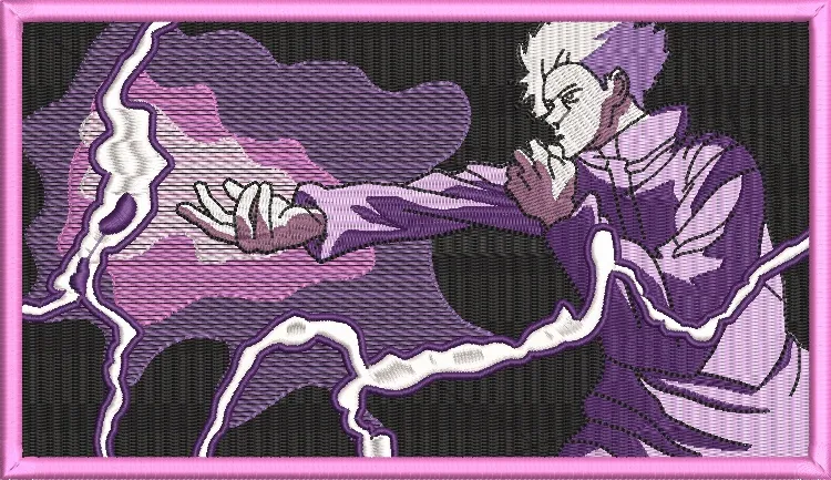  Kento Nanami with Purple Energy Attack Embroidery  embroidery pattern preview