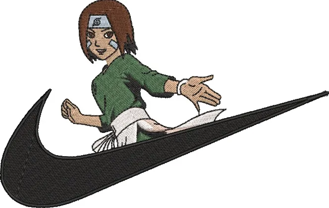 Kiba Inuzuka in Nike Swoosh Logo  embroidery pattern preview