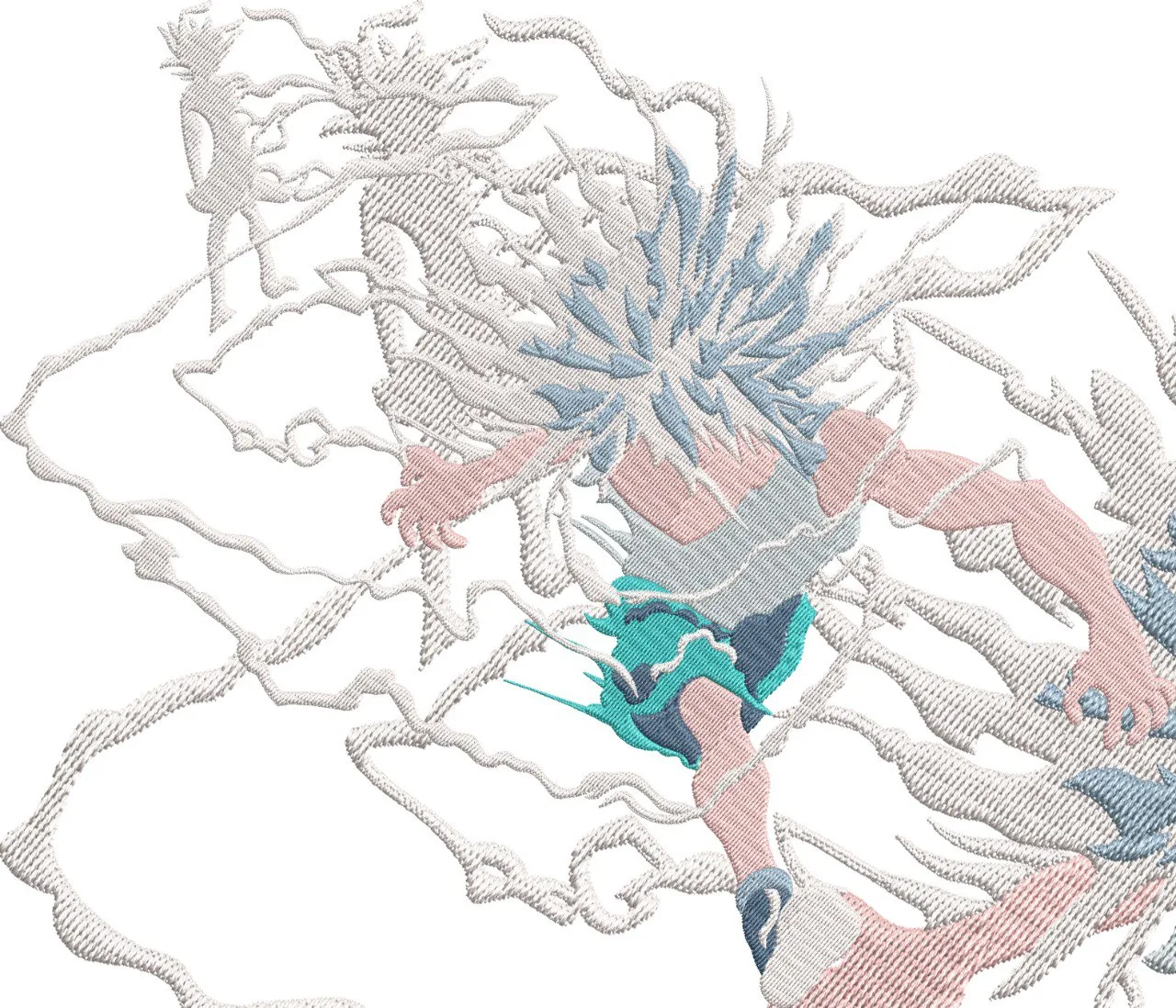  Killua Zoldyck Electric Aura Embroidery  embroidery pattern preview