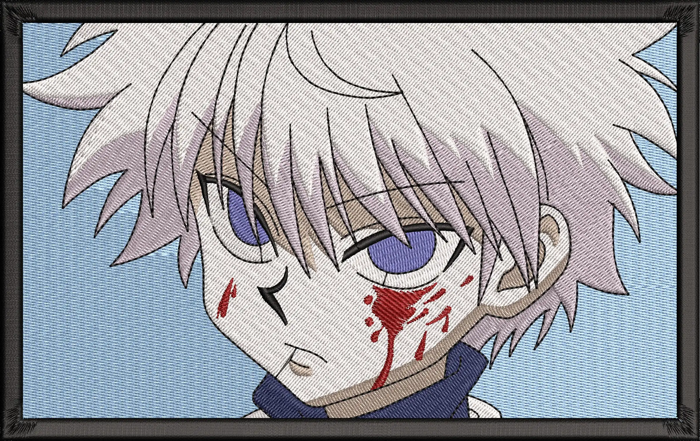  Killua Zoldyck Embroidered Patch Style  embroidery pattern preview