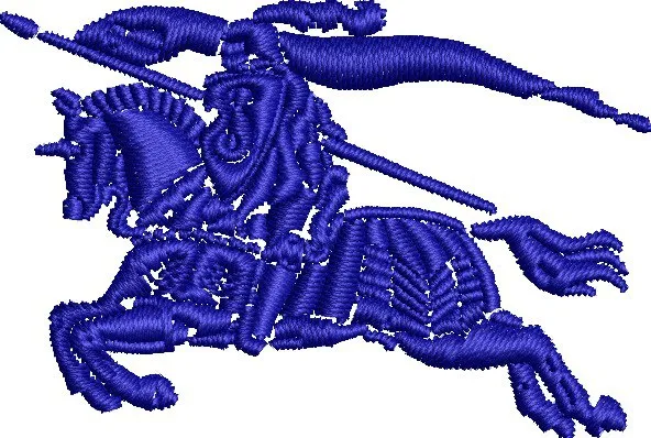  Knight on Horseback with Spear Embroidery  embroidery pattern preview