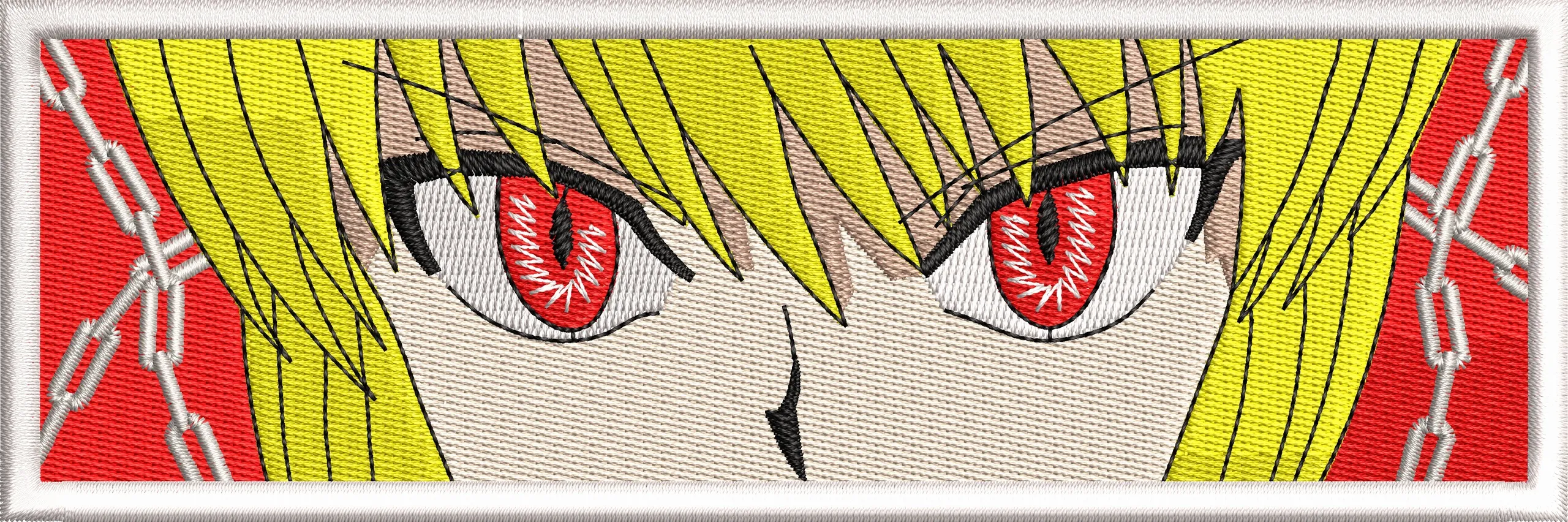  Kurapika Eyes with Chains Embroidery Patch  embroidery pattern preview
