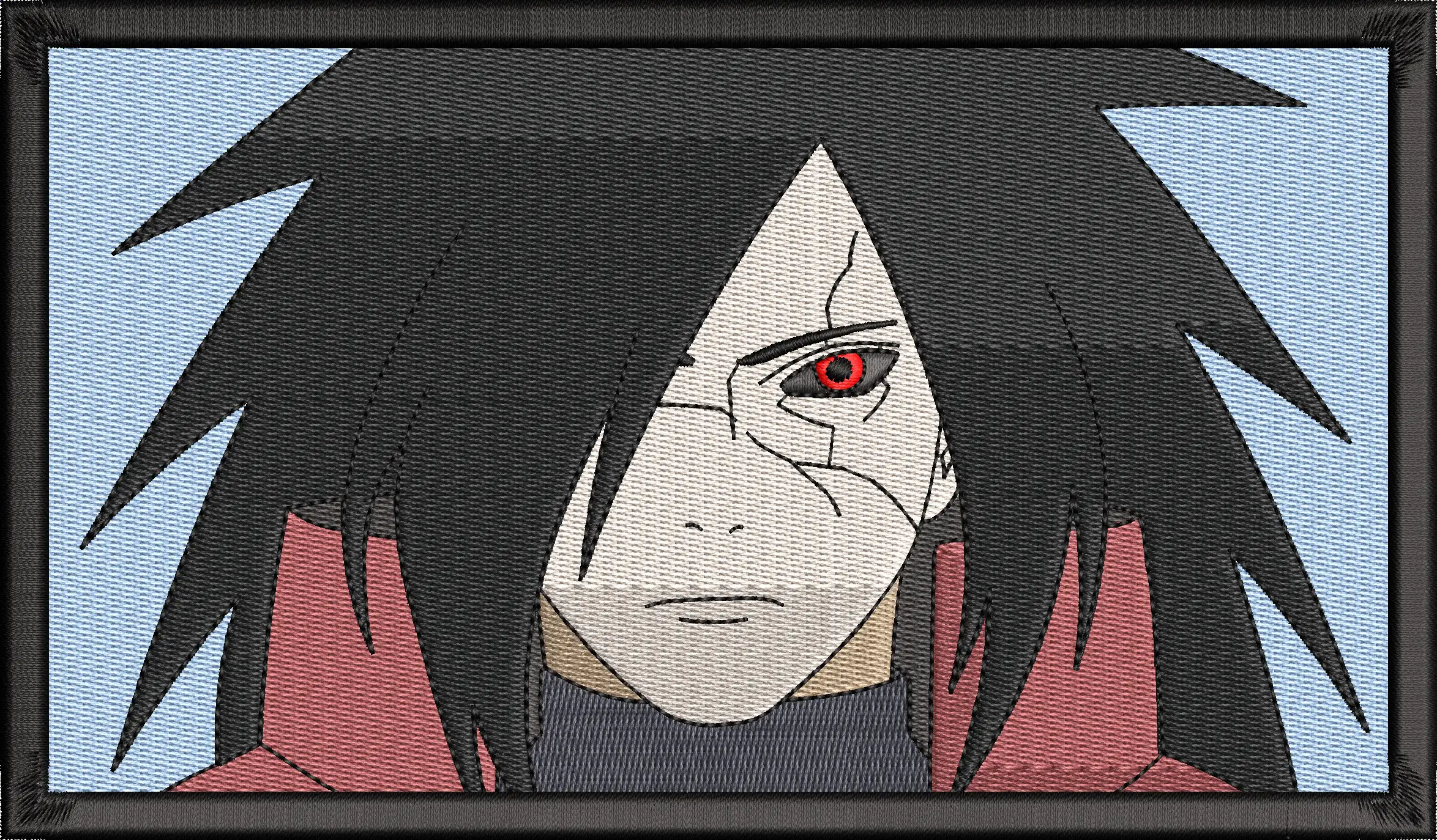  Madara Uchiha Embroidered Portrait  embroidery pattern preview