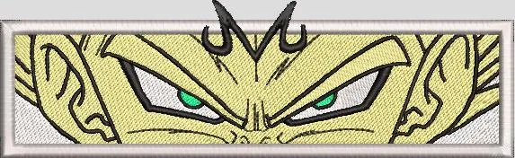  Majin Vegeta Eyes Closeup Patch Style  embroidery pattern preview