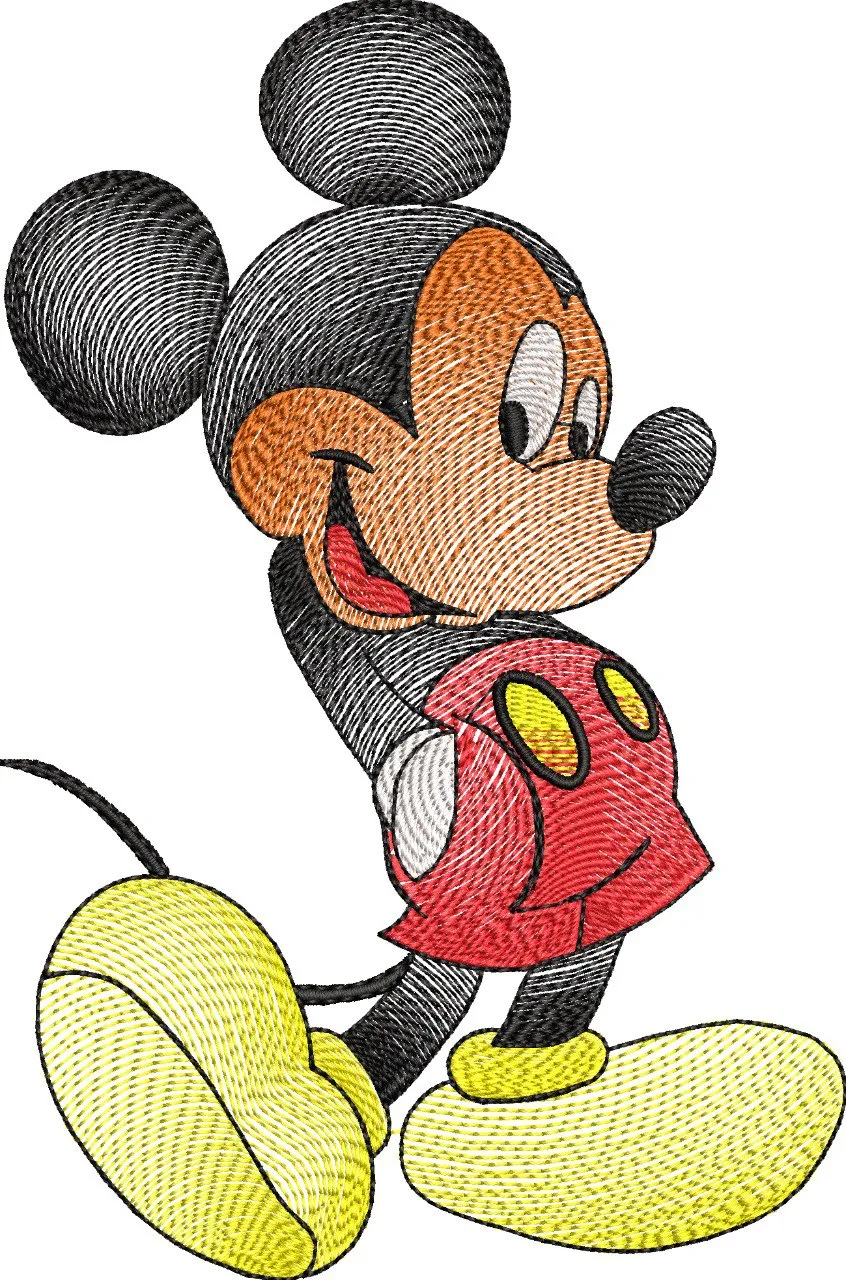  Mickey Mouse Embroidery Style  embroidery pattern preview