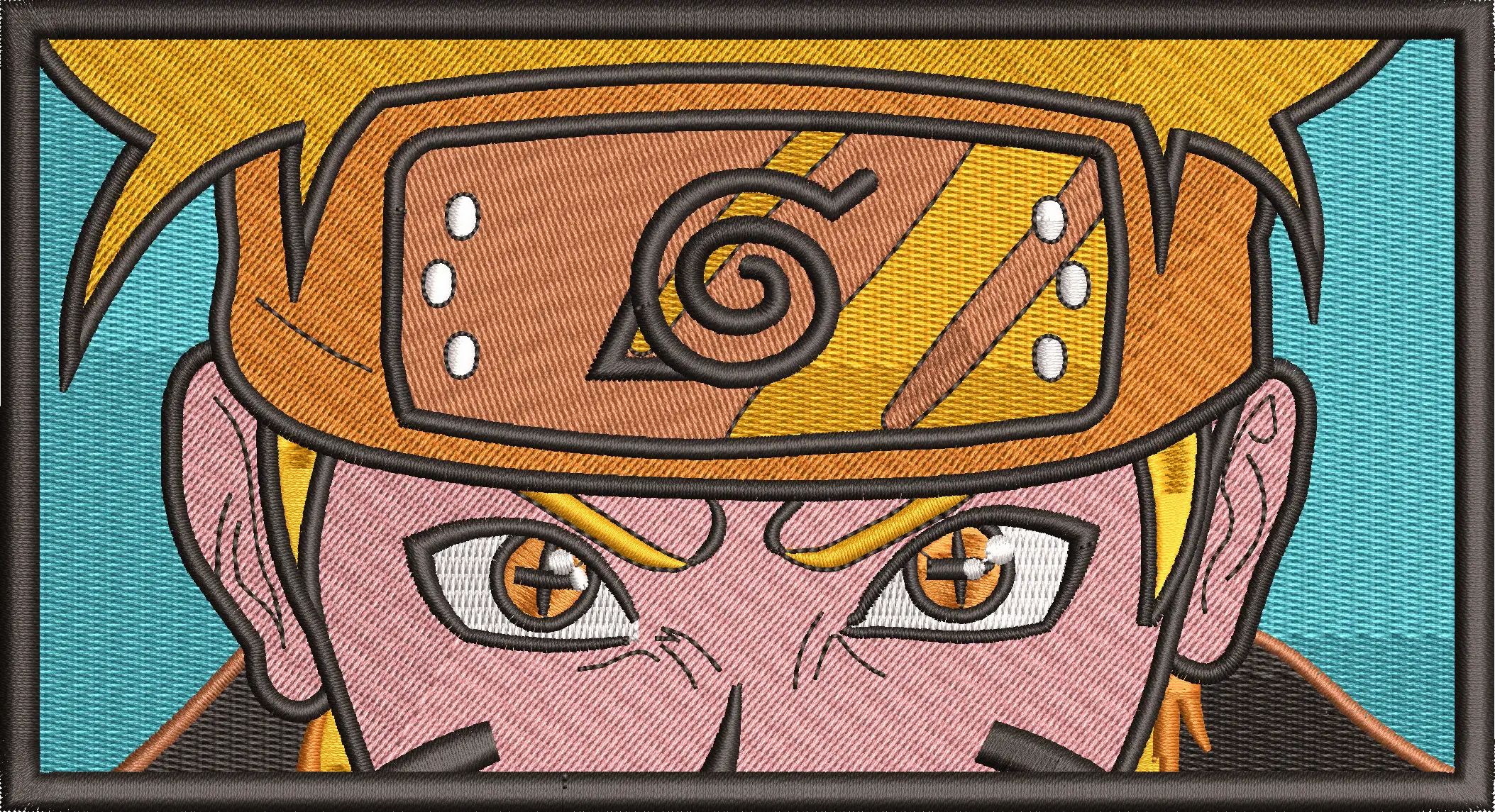  Naruto Uzumaki Close Up Embroidered Style  embroidery pattern preview
