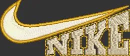  Nike Swoosh with Text Embroidery  embroidery pattern preview