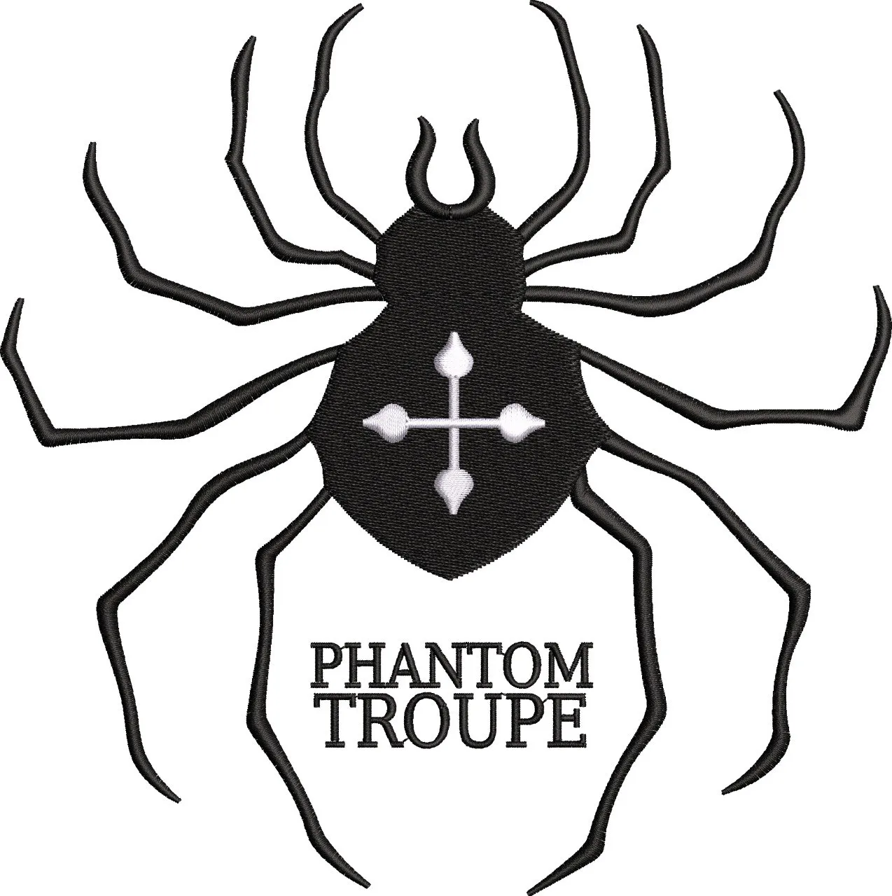  Phantom Troupe Spider Emblem  embroidery pattern preview