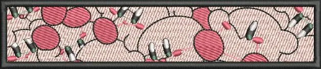  Pink Cherry Blossoms Embroidered Border  embroidery pattern preview