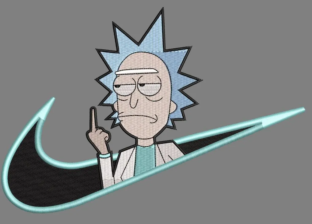  Rick Sanchez in Nike Swoosh with Gesture  embroidery pattern preview