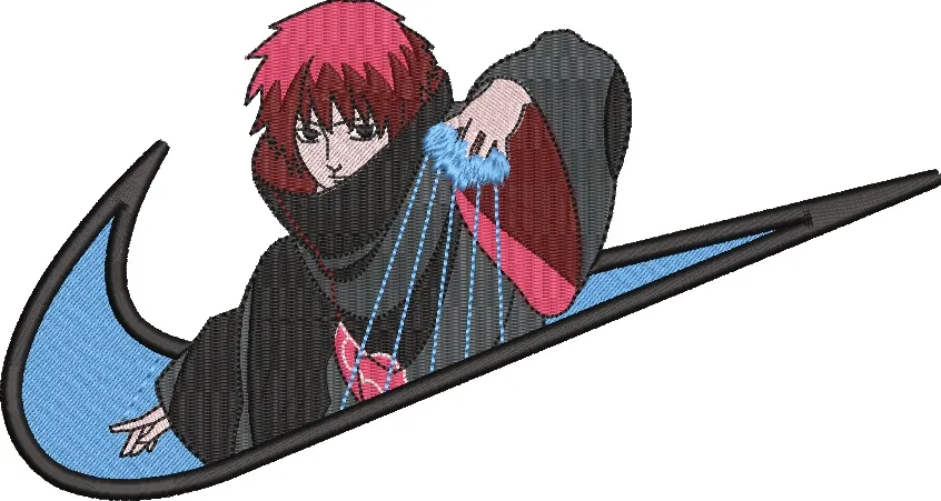  Sasori in Nike Swoosh Logo  embroidery pattern preview