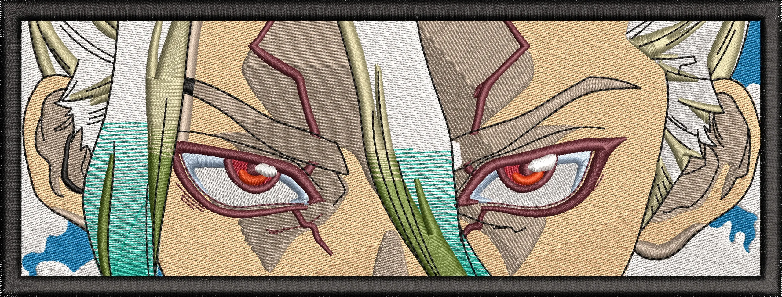  Senku Ishigami Close Up Eyes Dr Stone  embroidery pattern preview
