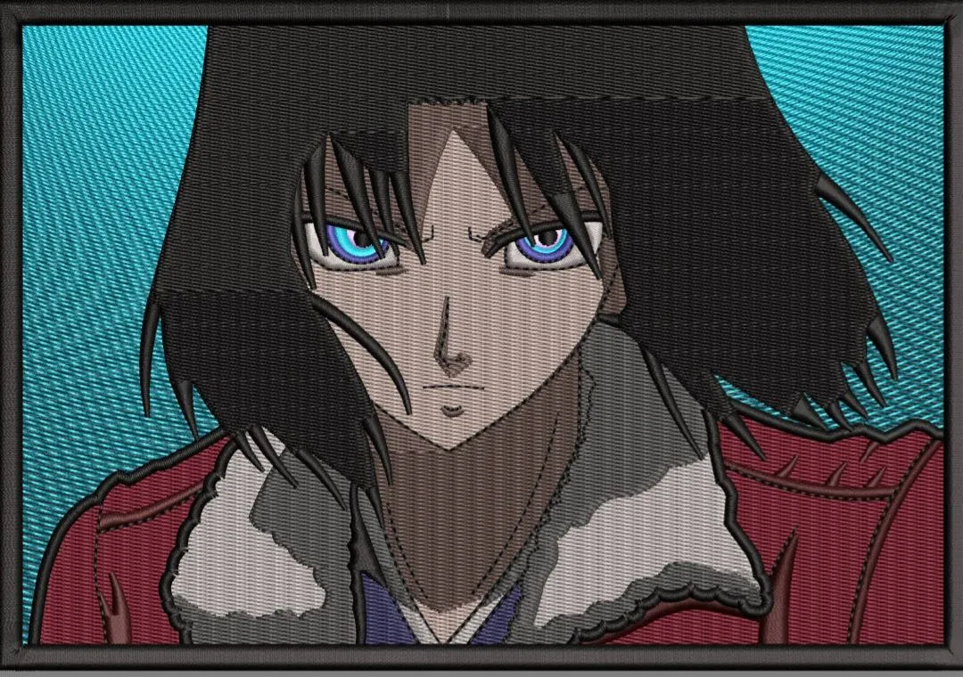  Shiki Ryougi Embroidery Patch Style  embroidery pattern preview