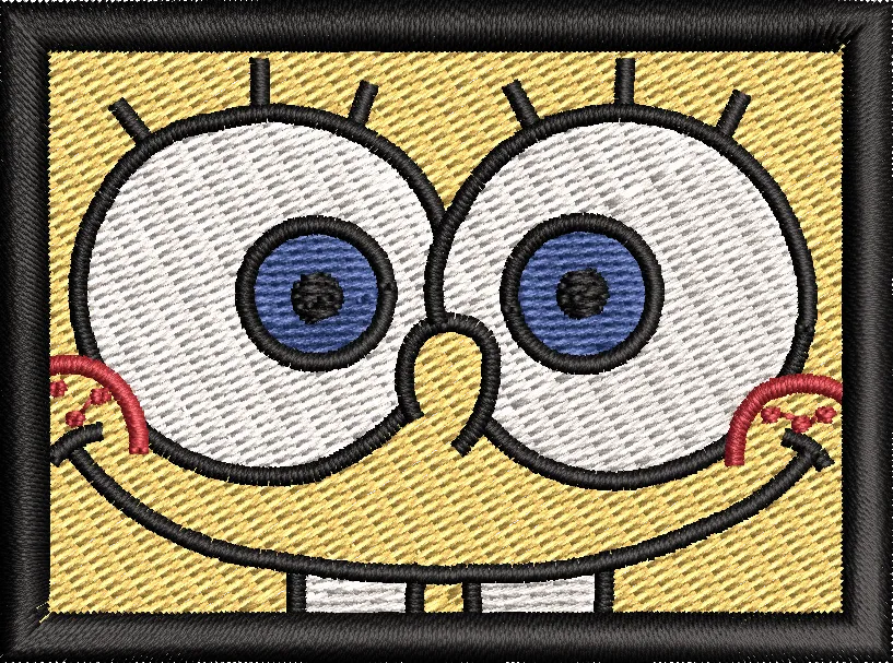  Spongebob Squarepants Face Closeup Embroidery  embroidery pattern preview