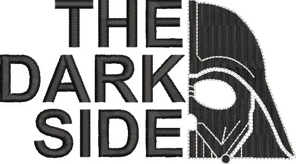  The Dark Side with Darth Vader Helmet Embroidery  embroidery pattern preview