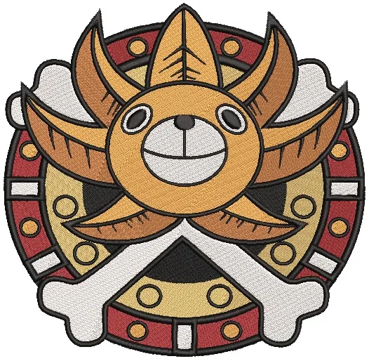  Thousand Sunny Jolly Roger Emblem  embroidery pattern preview