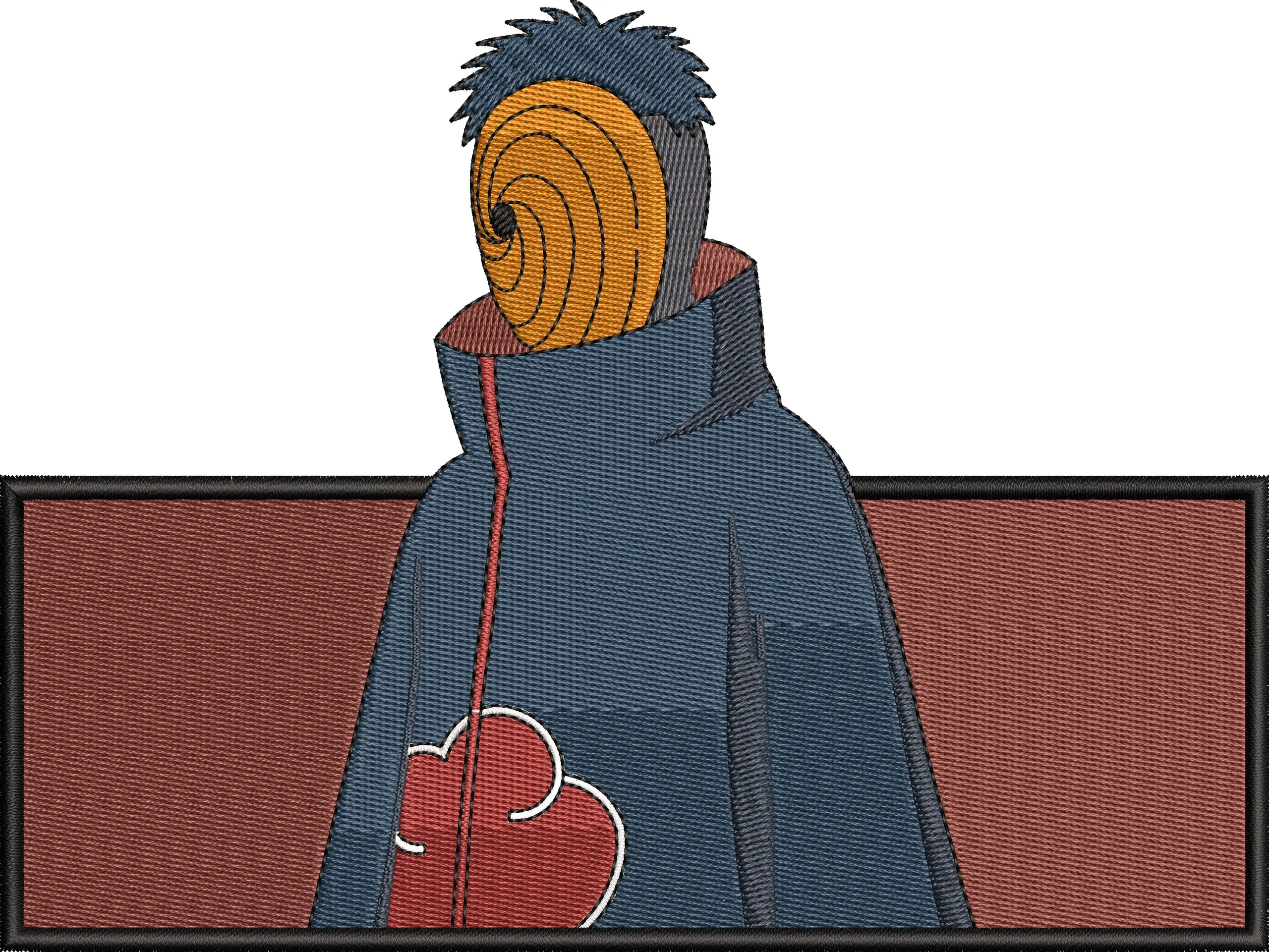  Tobi Akatsuki Embroidered Patch Style  embroidery pattern preview