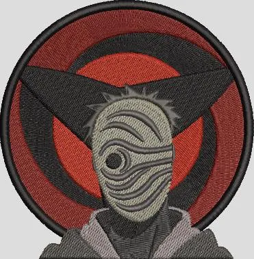 Main preview of  Tobi with Mangekyou Sharingan Embroidered Patch 